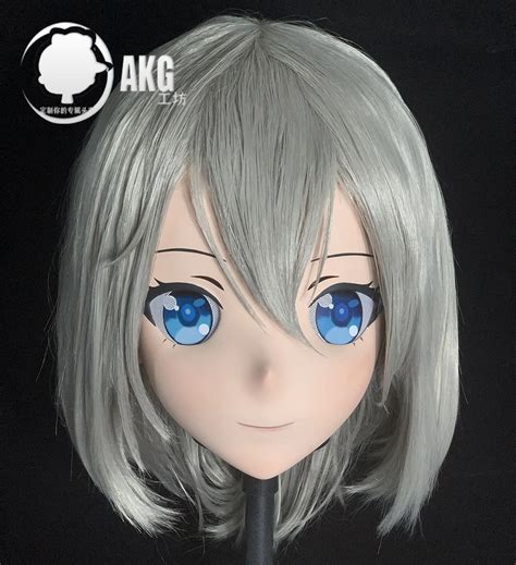 Al38customize Character Emilia Femalegirl Resin Fullhalf Head With Lock Anime Cosplay