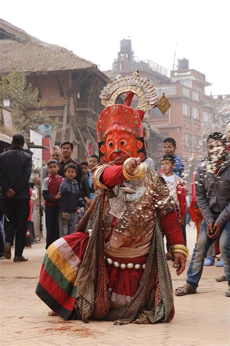 The Characters Of Navadurga Dance Ceremonies Bhaktapur