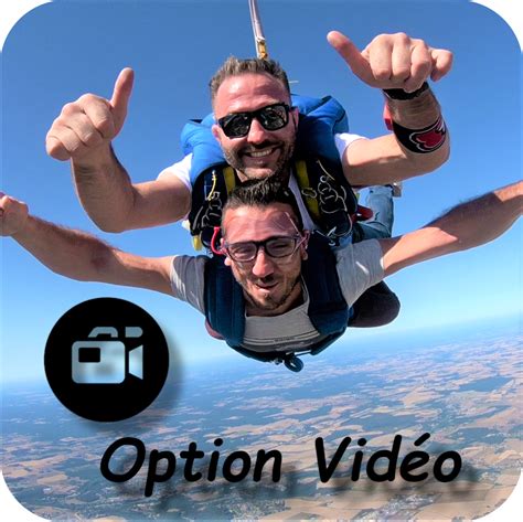 Vidéo souvenir de votre saut en parachute en tandem