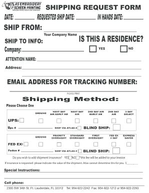 Blank Shipping Form Fill Online Printable Fillable Blank PdfFiller