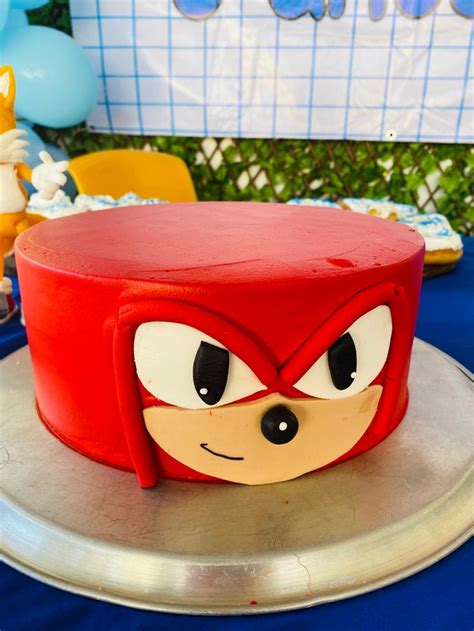 Pastel Knuckles Sonic Birthday Cake Sonic Cake Sonic Birthday