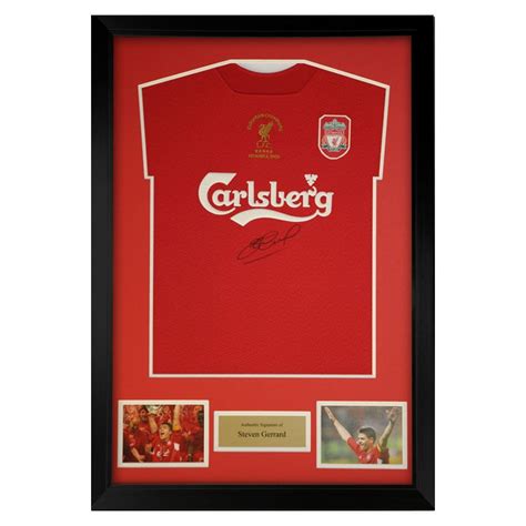 Steven Gerrard Framed Signed Liverpool FC Shirt Autograph It Now