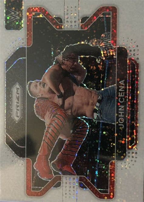 John Cena Prizm Wwe White Sparkle Ssp Price Guide Sports