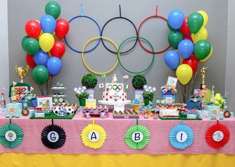 Anivers Rio Inspirado Nas Olimp Adas Olympic Party Decorations