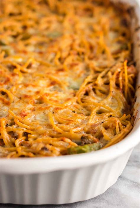 Vegetarian Baked Spaghetti Recipe Build Your Bite