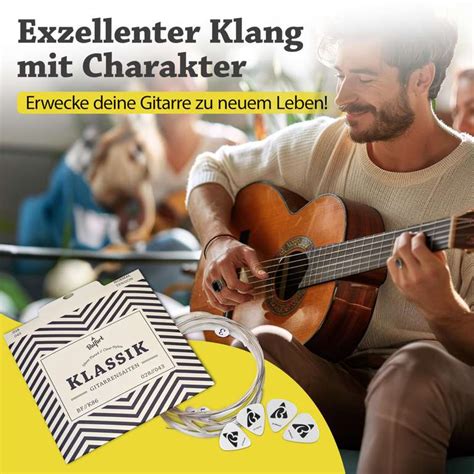 Prime Belfort Gitarrensaiten F R Klassische Gitarre Saiten Set