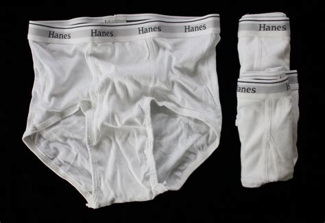 Hanes Mens 3 Pair New Underwear White Briefs Large 36 38