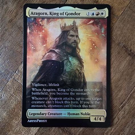 Aragorn, King of Gondor #A - Foil - MTG Proxy - Abyss Proxy Shop ...