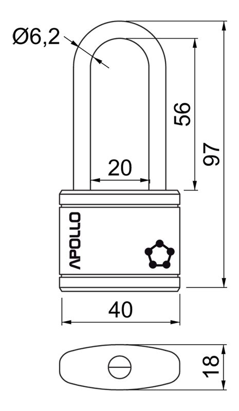 Visací Zámky Rv Apollo 40 Pl Crn