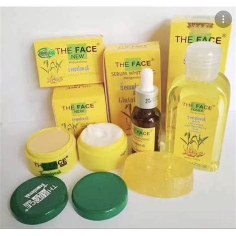 Jual THE FACE TEMULAWAK SIANG MALAM SERUM SABUN FACIAL FOAM