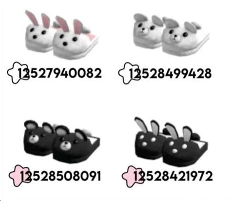 Bury Ave Bunny Slippers Roblox Codes Cute Slippers Bloxburg Decal