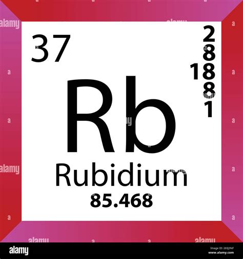 Rubidium atomic structure Stock Vector Images - Alamy