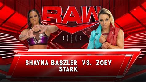 Shayna Baszler Vs Zoey Stark Raw Sept Wwe K Ultra