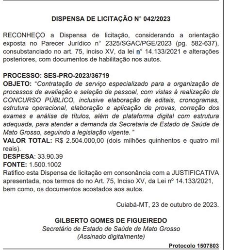 Concurso Ses Mt Teve A Banca Definida Confira Os Detalhes