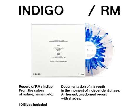 Rm Bts Indigo Splatter Vinyl Lp Jpc