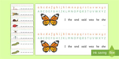 Alphabet Strips Minibeasts Teacher Made