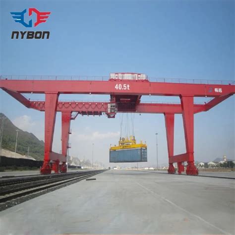 Port Loading And Unloading Cargo Double Girder Rtg Electric Mobile