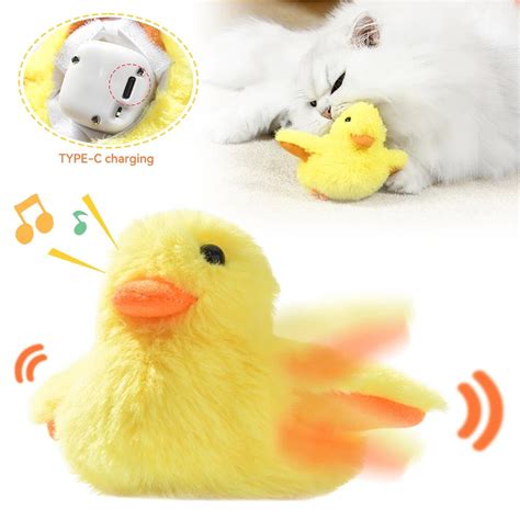 Automatic Cat Toys Smart Cute Plush Pet Toy Electric Self Moving Kitten