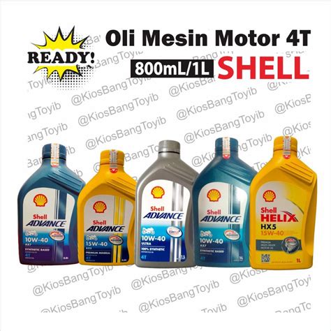 Jual Oli Motor Bebek 4T SHELL Original AX7 AX5 Ultra Full Synthetic