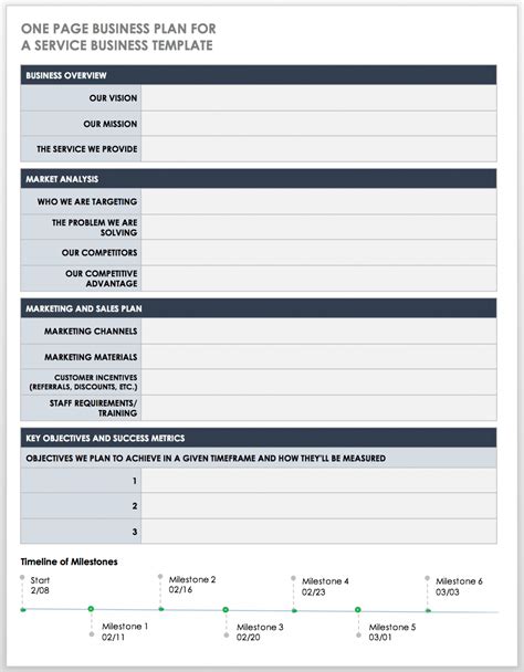 Business Plan Summary Template