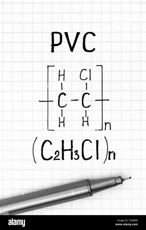 Polyvinyl Chloride Pvc Molecule Banque D Images Noir Et Blanc Alamy