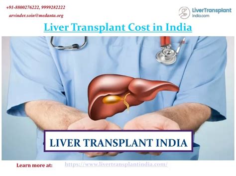 Ppt Liver Transplant Cost Breakdown In India Powerpoint Presentation