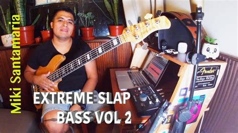 💥extreme Slap Bass Solo Vol2 Carlos Llajaruna🎸bass Cover Miki Santamariabajo Cover