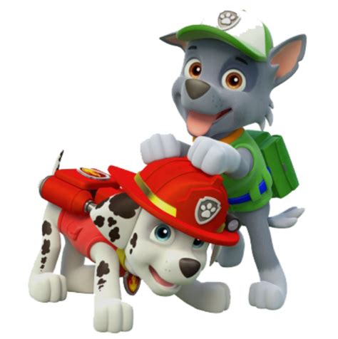 Patrulha Canina Amigos Marshall E Rocky Png Imagens E Moldes Marshall De Paw Patrol