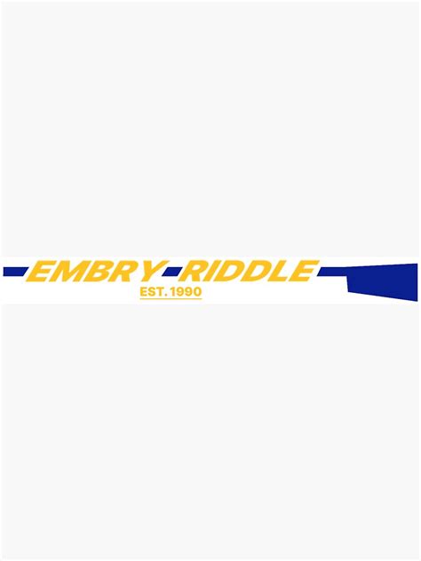 Embry Riddle Rowing Logo Sticker By Moonman642 Redbubble