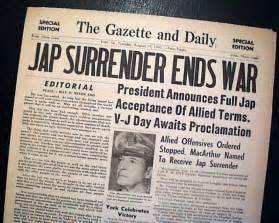 1945 World War Ii Ends Japan Surrenders