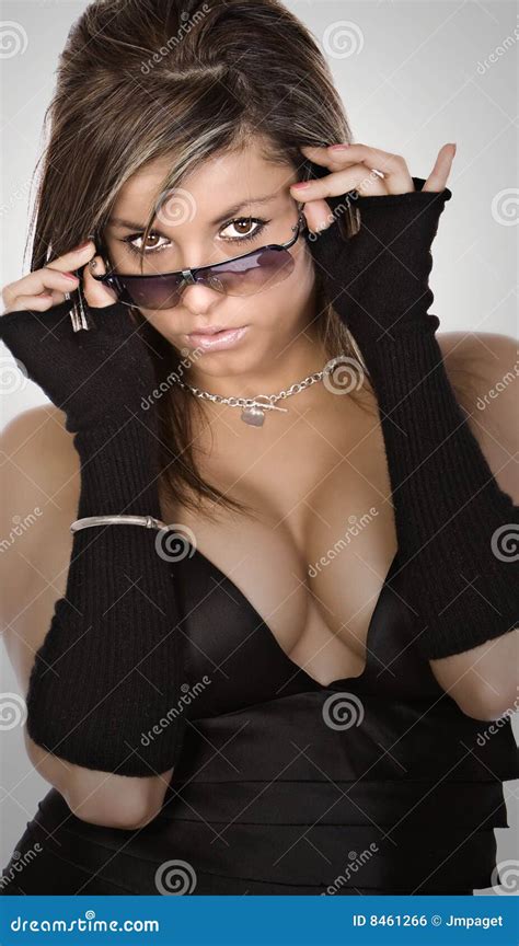 Cheeky Brunette Girl Coquettish Woman Winking And Smiling Satisfied