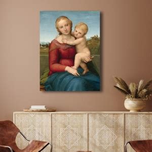 Tableau Sur Toile Raphael The Small Cowper Madonna