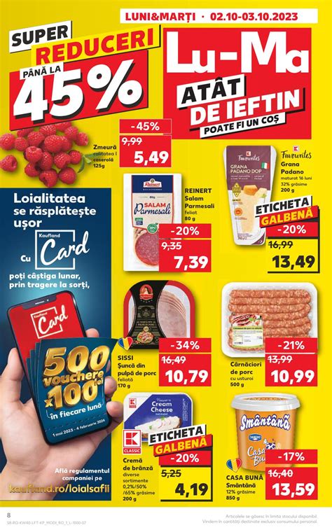 Oferte Kaufland Luni Si Marti 2 Octombrie 3 Octombrie 2023