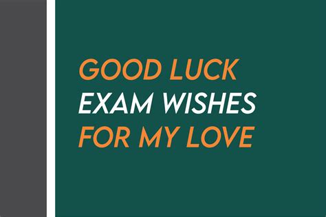 85 Best Romantic Good Luck Exam Wishes For Lover