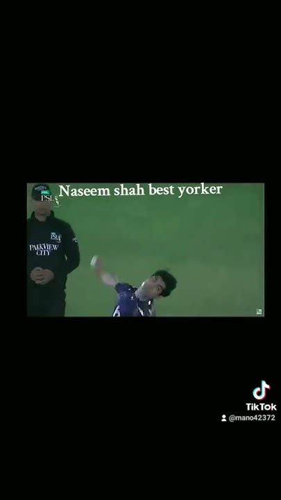 Naseem Shah Best Yorker Youtube