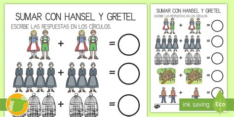 Ficha De Actividad Sumar Hansel Y Gretel Teacher Made