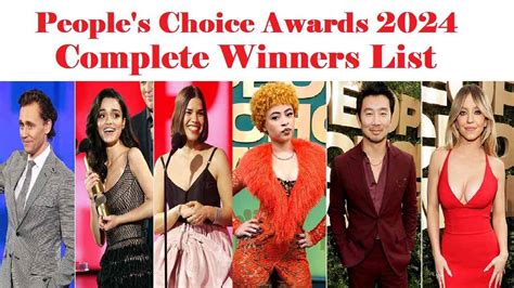 People S Choice Awards 2024 Here Are The Complete List Of Winners