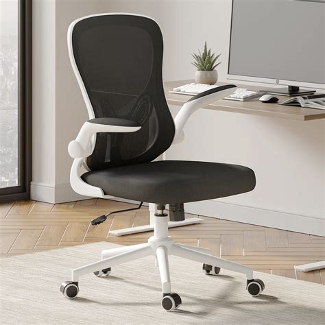 Hbada Ergonomic Desk Chair Computer Office Chair With Flip Up Armrest