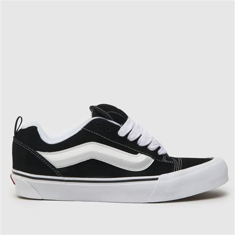 Vans Knu Skool Trainers In Black White Trainerspotter