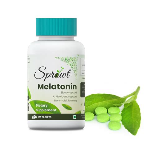 Sprowt Melatonin 10mg For Better Sleep Sleep Supplement Antioxidant