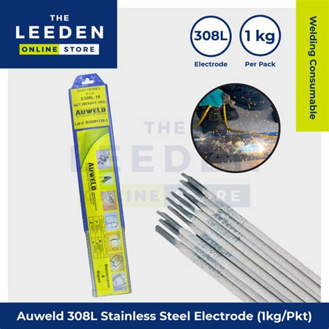 Auweld 308L Stainless Steel Electrode 1kg Packet By Leeden Online