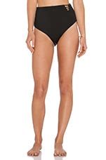 Basta Surf Bonaire High Rise Bikini Bottom In Noir White Black