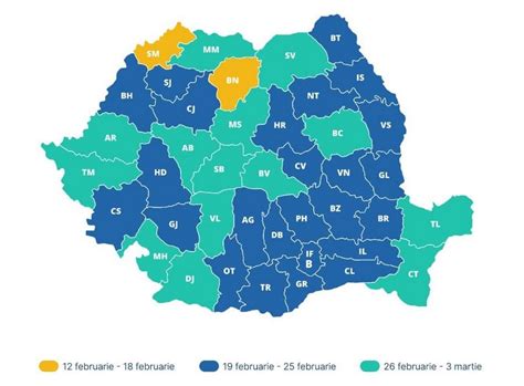 Harta Când vor avea elevii vacanța mobilă în anul școlar 2023 2024