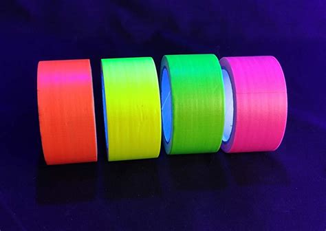 Cinta Adhesiva Fluorescente Y Reactiva A Luz Uv Party Lights