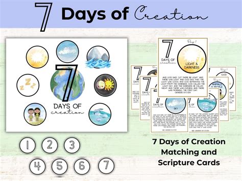 7 Days of Creation Printable | Healing Home