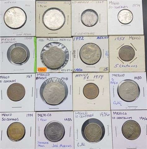 16 Mexico Coins Sherwood Auctions