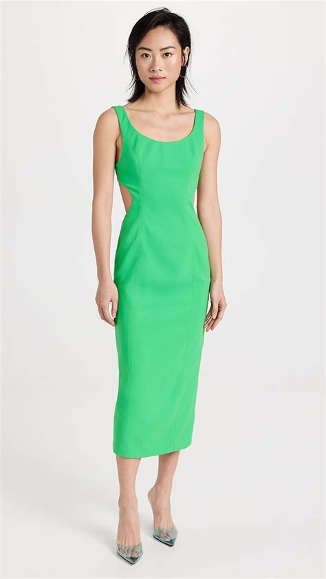 Misha Coretta Bonded Midi Dress Shopbop