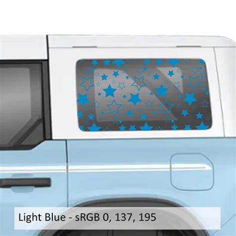 Starfield Pattern Decals For 2021 Bronco Hardtops