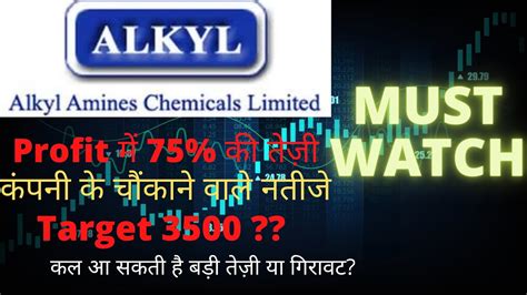 Alkyl Amines Share Quarter Result Out Latest News Target