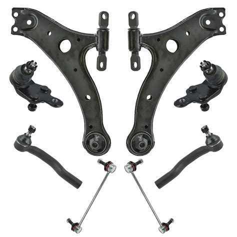 TRQ 8pc Suspension Kit Lower Control Arms W Ball Joints Sway Bar Links